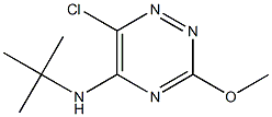 6-Chloro-3-methoxy-5-(tert-butylamino)-1,2,4-triazine Struktur