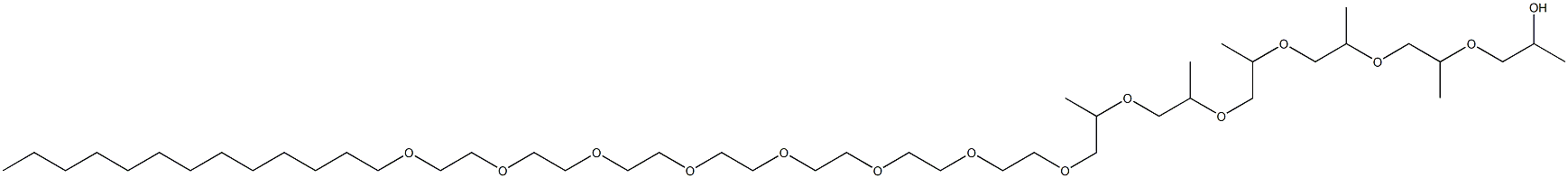 1,4,7,10,13,16-Hexamethyl-3,6,9,12,15,18,21,24,27,30,33,36,39-tridecaoxadopentacontan-1-ol Struktur