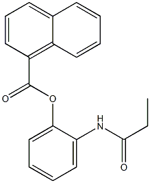 1-Naphthoic acid 2-propanoylaminophenyl ester Struktur