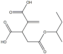 3-Butene-1,2,3-tricarboxylic acid 2-butyl ester Struktur