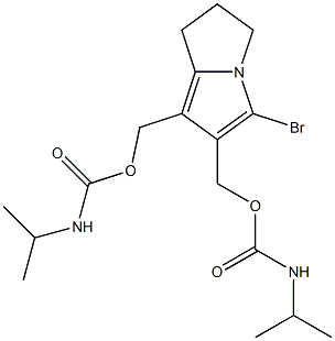 2,3-Dihydro-5-bromo-1H-pyrrolizine-6,7-dimethanol bis[N-(isopropyl)carbamate] Struktur