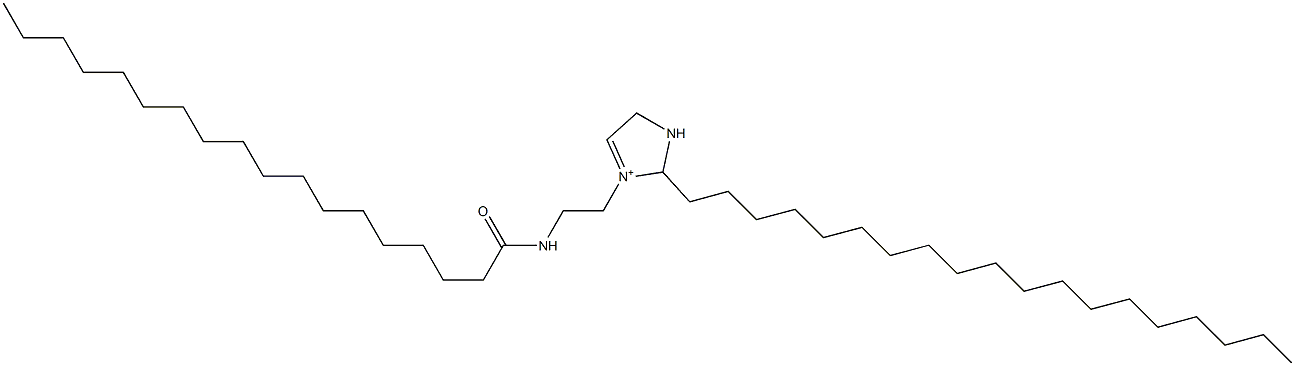 2-Nonadecyl-3-[2-(stearoylamino)ethyl]-3-imidazoline-3-ium Struktur