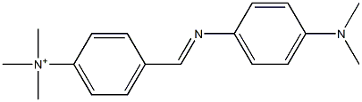 4-[[4-(Dimethylamino)phenyl]iminomethyl]-N,N,N-trimethylbenzenaminium Struktur