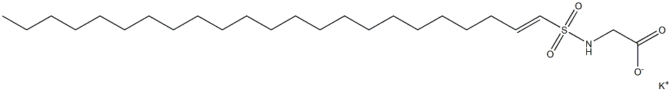 N-(1-Tricosenylsulfonyl)glycine potassium salt Struktur