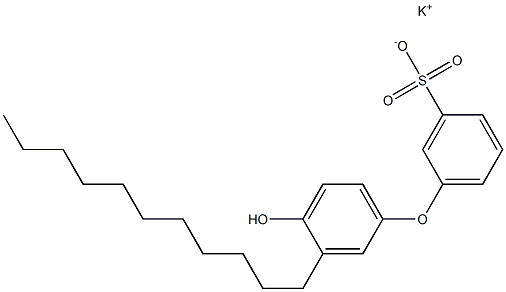 4'-Hydroxy-3'-undecyl[oxybisbenzene]-3-sulfonic acid potassium salt Struktur