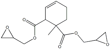 1-Methyl-3-cyclohexene-1,2-dicarboxylic acid diglycidyl ester Struktur