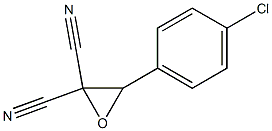 3-(4-Chlorophenyl)oxirane-2,2-dicarbonitrile Struktur