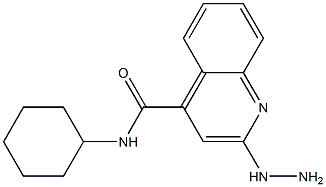 N-Cyclohexyl-2-hydrazinoquinoline-4-carboxamide Struktur