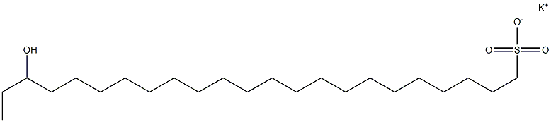 21-Hydroxytricosane-1-sulfonic acid potassium salt Struktur