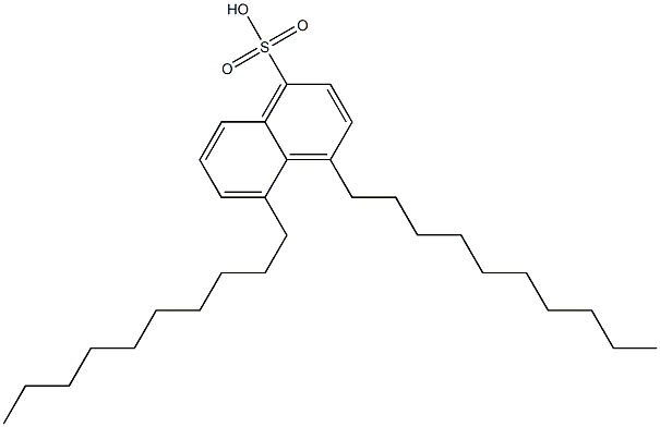 4,5-Didecyl-1-naphthalenesulfonic acid Struktur