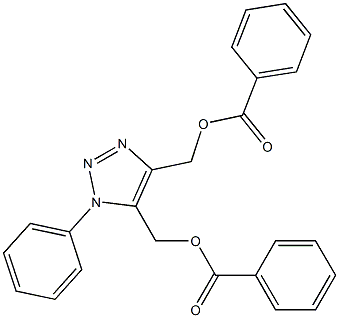 1-Phenyl-1H-1,2,3-triazole-4,5-bis(methanol)bis(benzoate) Struktur