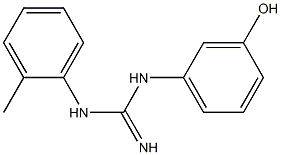 1-(2-Methylphenyl)-3-[3-hydroxyphenyl]guanidine Struktur