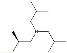 [R,(-)]-N,N-Diisobutyl-2-methyl-1-butanamine Struktur