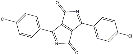 3,6-Bis(4-chlorophenyl)pyrrolo[3,4-c]pyrrole-1,4-dione Struktur