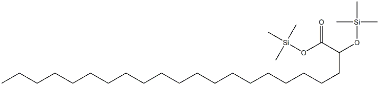 2-Trimethylsiloxydocosanoic acid trimethylsilyl ester Struktur