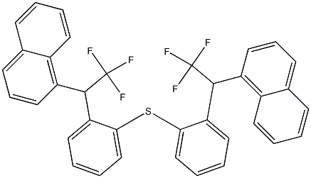 [1-(1-Naphtyl)-2,2,2-trifluoroethyl]phenyl sulfide Struktur