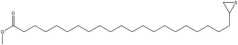 22,23-Epithiotricosanoic acid methyl ester Struktur