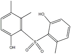 2,2'-Dihydroxy-5,6,6'-trimethyl[sulfonylbisbenzene] Struktur