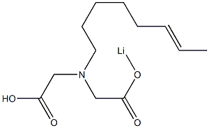 N-[[(Lithiooxy)carbonyl]methyl]-N-(6-octenyl)glycine Struktur