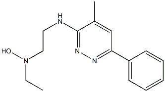 3-[2-(Hydroxyethylamino)ethylamino]-4-methyl-6-phenylpyridazine Struktur