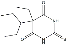 5-Ethyl-5-(1-ethylpropyl)-2,3-dihydro-2-thioxopyrimidine-4,6(1H,5H)-dione Struktur