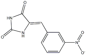 5-[3-Nitrobenzylidene]imidazolidine-2,4-dione Struktur