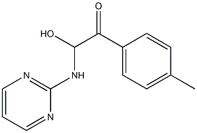 2-[[2-(p-Tolyl)-1-hydroxy-2-oxoethyl]amino]pyrimidine Struktur