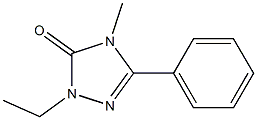 2-Ethyl-4-methyl-5-(phenyl)-2H-1,2,4-triazol-3(4H)-one Struktur