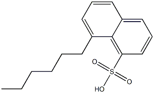 8-Hexyl-1-naphthalenesulfonic acid Struktur