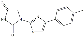 1-[4-(p-Tolyl)-2-thiazolyl]hydantoin Struktur