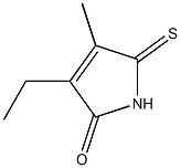 3-Ethyl-4-methyl-5-thioxo-3-pyrrolin-2-one Struktur