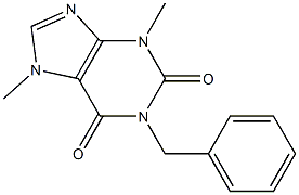 1-Benzyl-3,7-dimethylxanthine Struktur