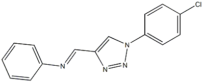 1-(4-Chlorophenyl)-4-[(phenylimino)methyl]-1H-1,2,3-triazole Struktur