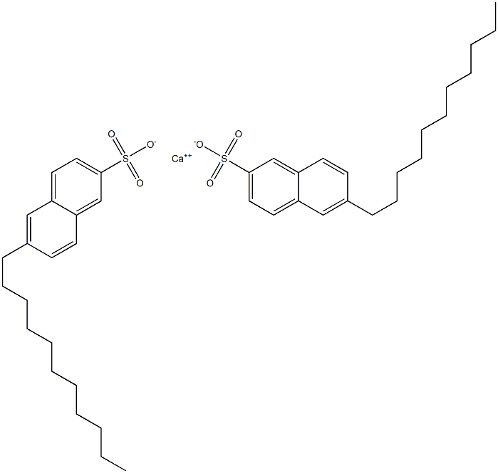 Bis(6-undecyl-2-naphthalenesulfonic acid)calcium salt Struktur