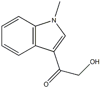 2-Hydroxy-1-(1-methyl-1H-indol-3-yl)ethanone Struktur