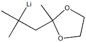 2-Methyl-2-(2,2-dimethyl-2-lithioethyl)-1,3-dioxolane Struktur