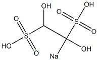 1,2-Dihydroxy-2-sodiosulfoethanesulfonic acid Struktur