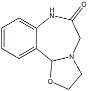 2,3,7,11b-Tetrahydrooxazolo[3,2-d][1,4]benzodiazepin-6(5H)-one Struktur