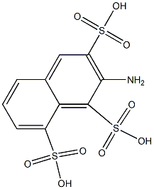 2-Amino-1,3,8-naphthalenetrisulfonic acid Struktur