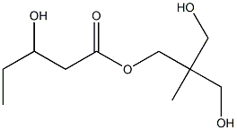 3-Hydroxyvaleric acid 2,2-bis(hydroxymethyl)propyl ester Struktur