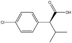 (2S)-3-Methyl-2-(4-chlorophenyl)butyric acid Struktur