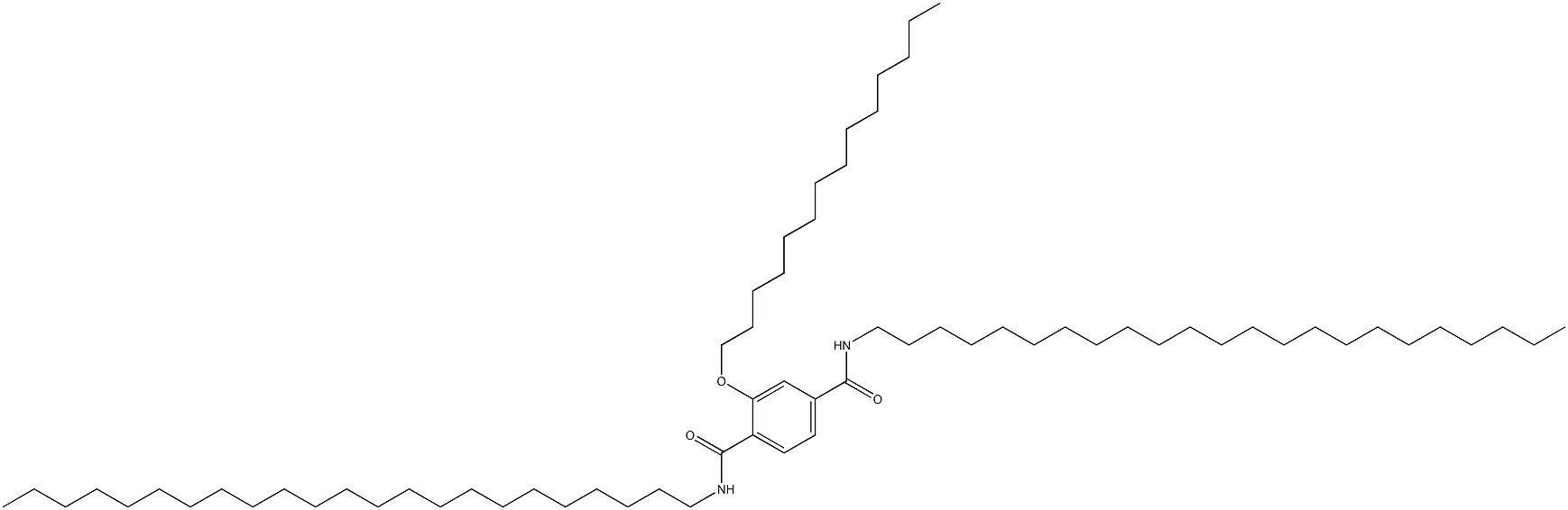 2-(Tetradecyloxy)-N,N'-ditricosylterephthalamide Struktur