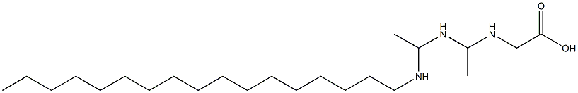 N-[1-[1-(Heptadecylamino)ethylamino]ethyl]glycine Struktur