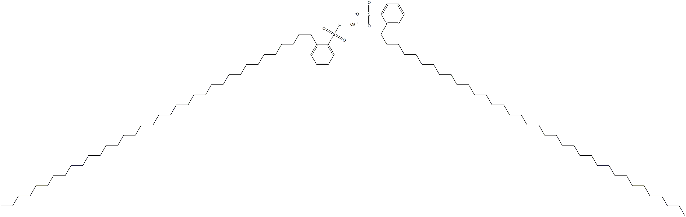 Bis[2-(hexatriacontan-1-yl)benzenesulfonic acid]calcium salt Struktur