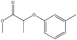 2-(3-Methylphenoxy)propanoic acid methyl ester Struktur