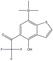 5-Trifluoroacetyl-7-trimethylsilylbenzo[b]thiophen-4-ol Struktur