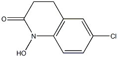 6-Chloro-1-hydroxy-3,4-dihydroquinolin-2(1H)-one Struktur