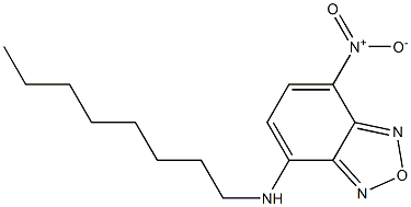 4-Nitro-7-(octylamino)-2,1,3-benzooxadiazole Struktur