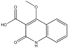 1,2-Dihydro-4-methoxy-2-oxo-3-quinolinecarboxylic acid Struktur