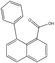 8-(Phenyl)-1-naphthoic acid Struktur